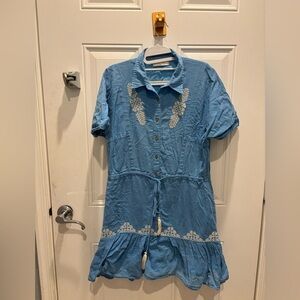 Caroline K blue dress sz M